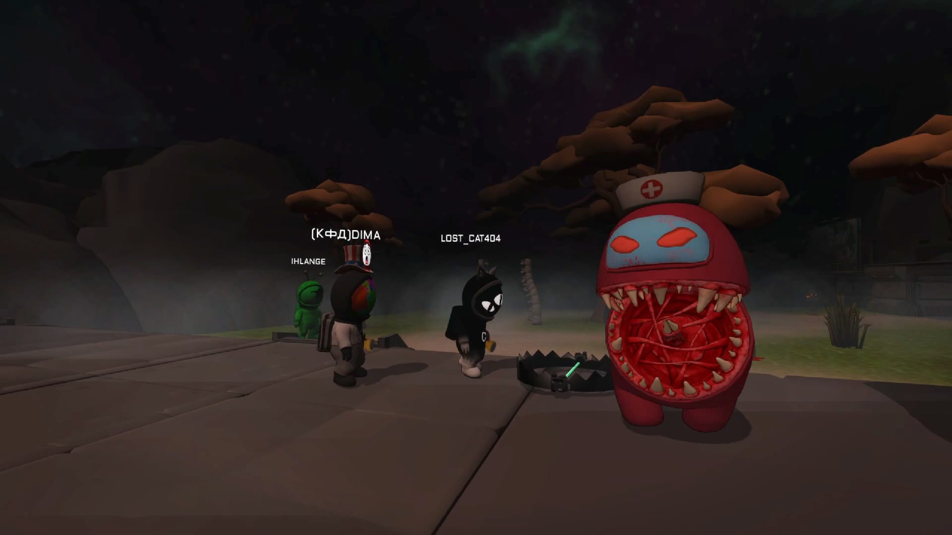 Friends try to trap imposter